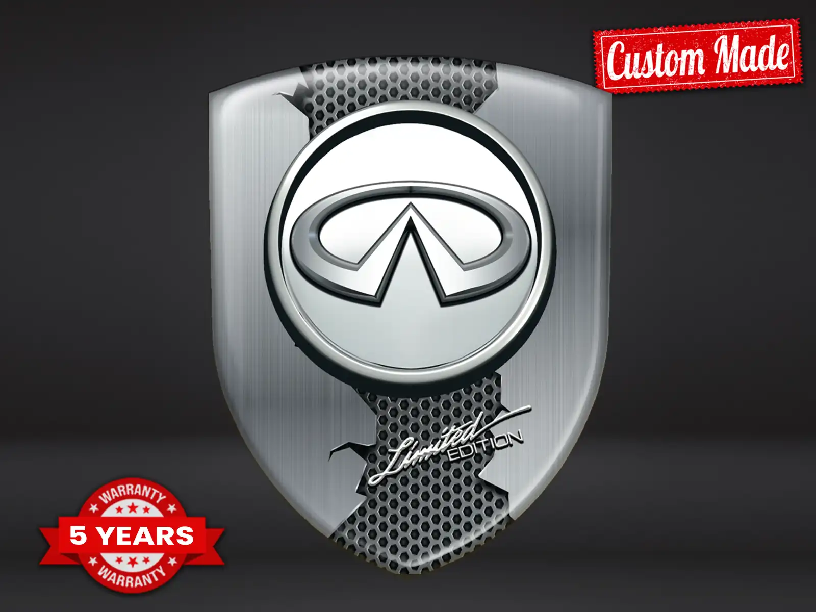 Infiniti Sticker Bombé Moderne Stylé Max Édition Durable